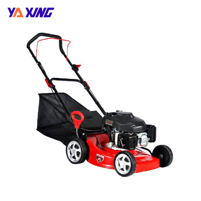 4-Stroke DUAL-LEVER HEIGHT ADJUSTABLE CUT-OFF lawn mower gas powered for easier yard work